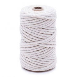 Guita de algodón natural - 50 g / 30 m - 