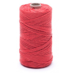 Rød linnevokset tråd - 50 g / 60 m - 