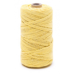 Gul linned voksvåd tråd - 50 g / 60 m - 
