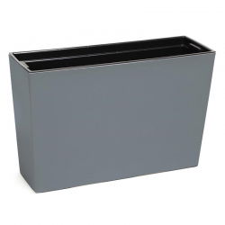 Fioriera / fioriera "Werbena" - 19 x 56 cm - grigia - 