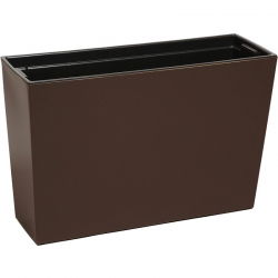 Fioriera / fioriera "Werbena" - 19 x 56 cm - marrone moka - 
