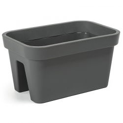 Scatola da ringhiera "Lobelia" - 45 cm - grigio antracite - 