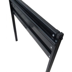 Temető, temető pad egyenes oszlopokkal, közvetlen talajba szereléshez - Szélesség: 73 cm - 