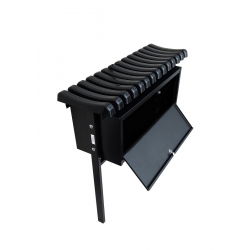 Bordás temető, temetőpad nagy ládával - Szélesség: 80 cm - 