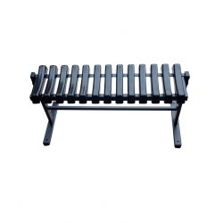 Szabadon álló, bordázott temető, temető pad - Szélesség: 83 cm - 