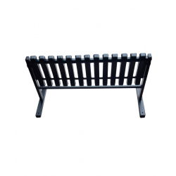 Szabadon álló, bordázott temető, temető pad - Szélesség: 83 cm - 