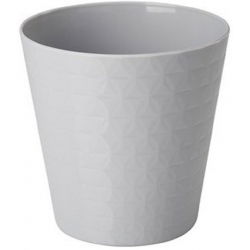 Ümar pottümbris "Diament petit" - 11 cm - plaatina - 