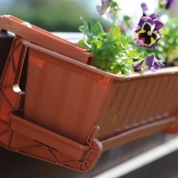 Set balkoni "Agro" - berwarna terakota - 40 cm - 
