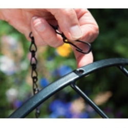 Lanț pentru agățat coșuri de plante 45 cm - vopsit negru - 