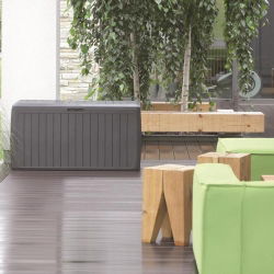 Taman, balkon atau teras dada - "Boxe Board" - 290 liter - abu-abu antrasit - 