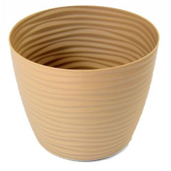 "Sahara petit" ümmargune taimepott - 13 cm - cafe latte - 