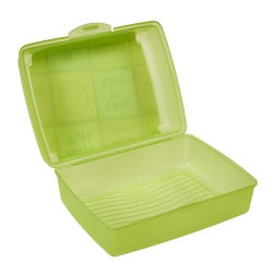 Recipiente para alimentos - Carla "Happy" - 17 x 13 cm - verde primavera - 