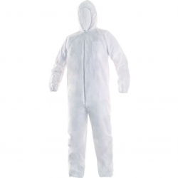 White protective coveralls size XXL