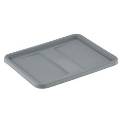 Nắp hộp màu xám nhạt màu đen - 40 x 30 cm - vừa với thùng vận chuyển của Robert - 