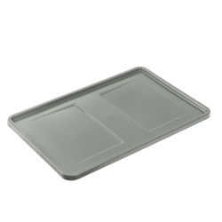 Tampa da caixa Roberta cinza pálido - 60 x 40 cm - cabe nos contêineres de transporte Robert - 
