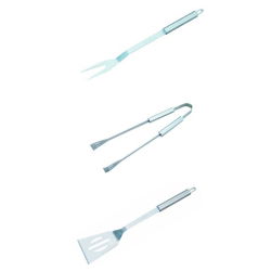 Edelstahlgrillset - 3-tlg - 
