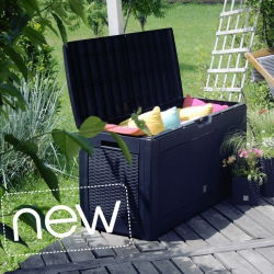 Taman, balkon atau teras dada - "Boxe Matuba" - 310 liter - abu-abu antrasit - 