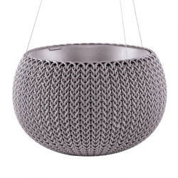 "Cozies M" rippuv taimepott - ø 36 cm - lilla - 