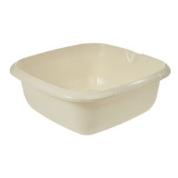Quadratische Schüssel mit Ausguss - 34 x 34 cm - hellbeige - 