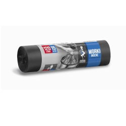 Črne vreče za smeti - MOČNE - 120 litrov - 15 kosov - HDLD - 