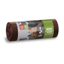 Escaninhos de separação de resíduos castanhos - BIO - 120 litros - 10 pcs - 