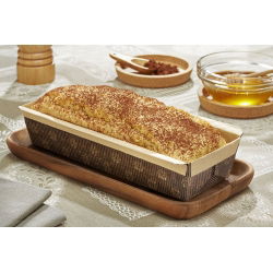 "Plumcake" rektangulär papperskakform - 17 x 11 x 4,5 cm - 5 st - 