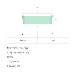 "Plumpy" rectangular paper cake mould - 15.8 x 5.5 x 5.2 cm - golden - 20 pcs