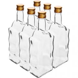 Flaska "Klasztorna" (kloster) med lock - vit - 500 ml - 6 st - 