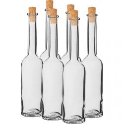 Likörflaskor med korkar - 100 ml - 6 st - 