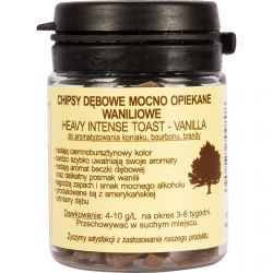 Vaniljamaustetut tammilastut - tumma paisti - 20 g - 