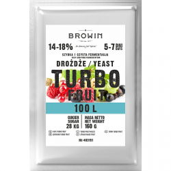 Lievito di distillazione TurboFruit - 100 litri - 160 g - 