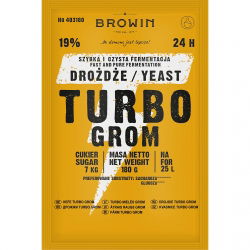 Lievito di distillazione Turbo - Grom (Thunder) 24 h - 180 g - 