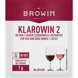 Klarowin - clarificator, agent de limpezire pentru vinurile roșii - 7 g - 