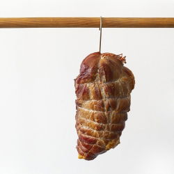 Spago da macellaio in cotone, rosso-bianco - 100 g - resistente al forno fino a 240 ⁰C - 