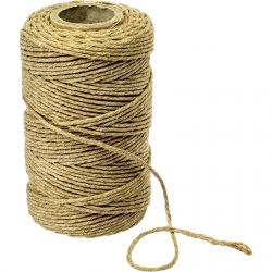 Spago da macellaio in cotone, grigio - 100 g - resistente al forno fino a 240 ° C - 