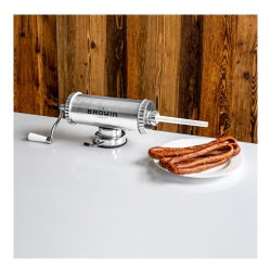 Vandret pølse, cabanossi, salami fyld - til 1,5 kg kød med et silikonestempel - 