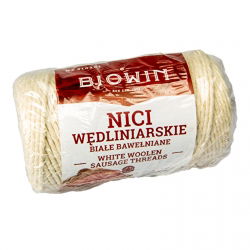 Sfoară albă de măcelar din bumbac - 100 g - rezistentă la căldură până la 240⁰C - 