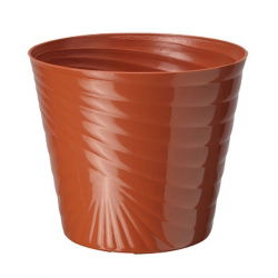 "Capri" ümar pottümbris - 15 cm - terrakotavärvi - 