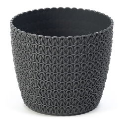 Vỏ nồi tròn "Magnolia Jersey" - 11 cm - màu xám antraxit - 