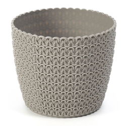 Kućište okruglog lonca "Magnolia Jersey" - 11 cm - bež taupe - 