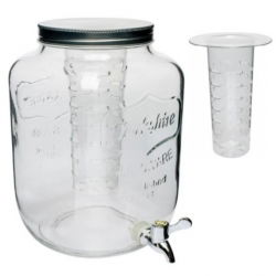 "Cytrynada" krukke med et tryk og filter - hvid - 7,6 l - 