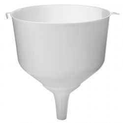 Plastic funnel with an elevated edge - fi 25 - for carboys and demijohns