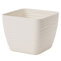 Kućište "sahara petit" s kvadratnim loncem - 23 cm - kremasto-bijelo - 