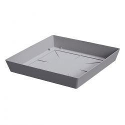 "Lofly" đĩa vuông trồng nhẹ - 16,5 cm - xám đá - 