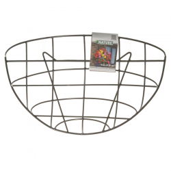Coș de flori suspendate din sârmă - montat pe perete - 35 cm - 
