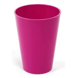 Pot de fleurs rond, haut - Lilia - 12,5 cm - Fuchsia - 