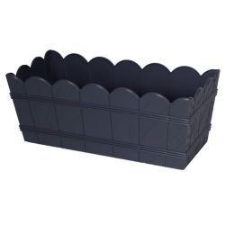 Kutija za drvo "Elba" - 55 cm - antracit-siva - 