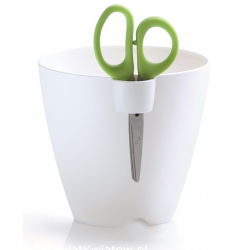 Apaļš stumbra katls - Limes Uno - 13 cm - balts - 