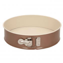 Non-stick springform - café creme / beige - ø 24 cm - perfekt för att baka kakor och göra tortyr - 