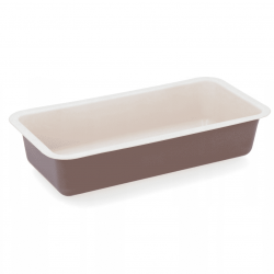 Teglia antiaderente, teglia per plumcake - cafe creme / beige - 31 x 14 cm - per dolci, torte di frutta e pane - 